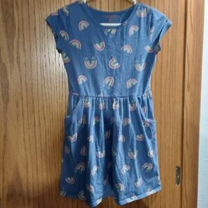 Cat and Jack rainbow skater dress pockets 10/12